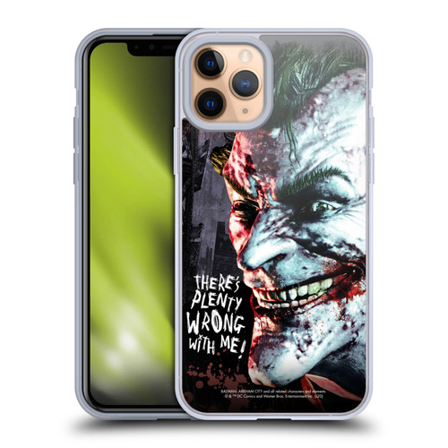 Batman Arkham City Graphics Joker Wrong With Me Soft Gel Case for Apple iPhone 11 Pro