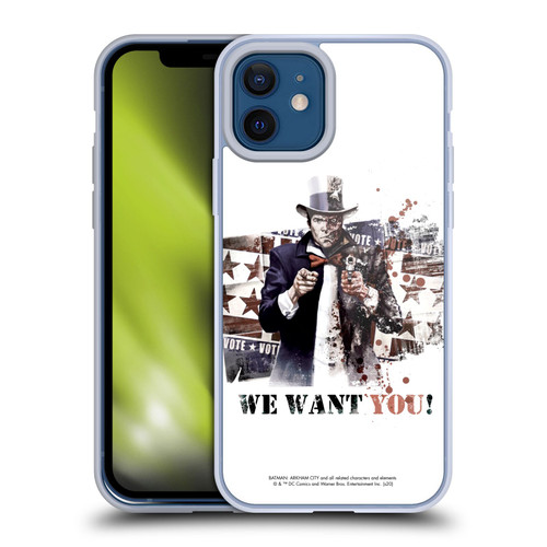 Batman Arkham City Graphics Two-Face We Want You Soft Gel Case for Apple iPhone 12 / iPhone 12 Pro