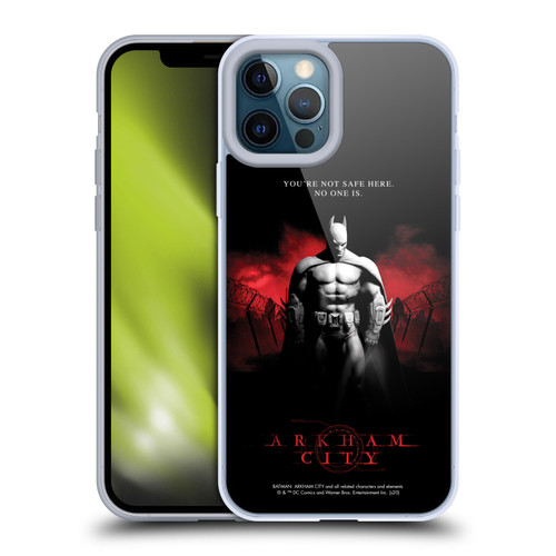 Batman Arkham City Graphics Batman Not Safe Here Soft Gel Case for Apple iPhone 12 Pro Max & MagSafe