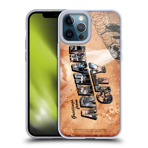 Batman Arkham City Graphics Postcard Soft Gel Case for Apple iPhone 12 Pro Max & MagSafe