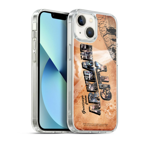 Batman Arkham City Graphics Postcard Soft Gel Case for Apple iPhone 13