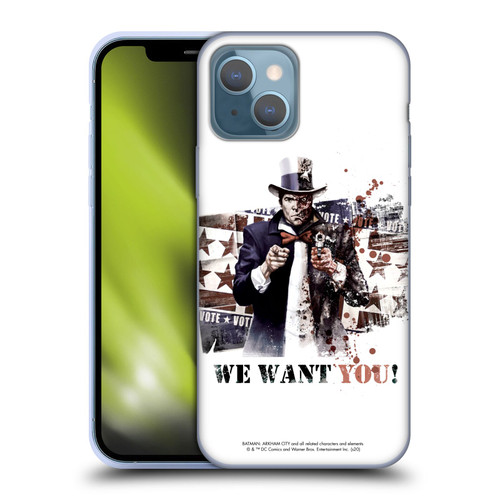 Batman Arkham City Graphics Two-Face We Want You Soft Gel Case for Apple iPhone 13