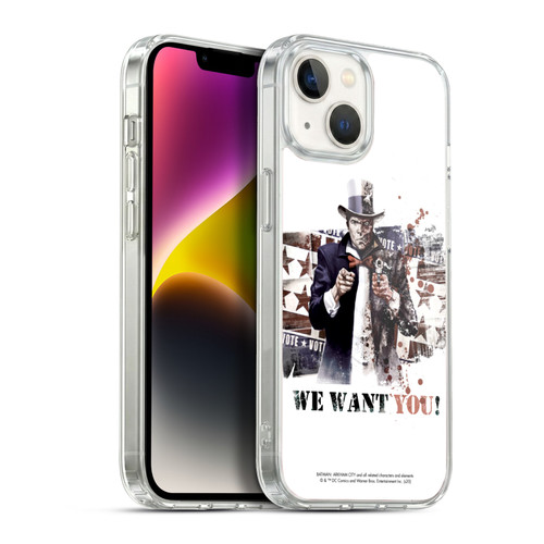 Batman Arkham City Graphics Two-Face We Want You Soft Gel Case for Apple iPhone 14