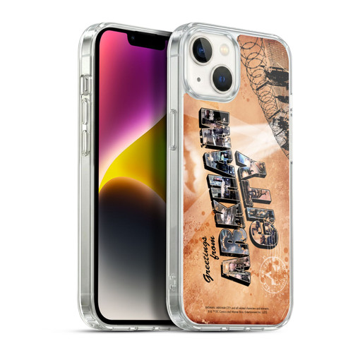 Batman Arkham City Graphics Postcard Soft Gel Case for Apple iPhone 14 Plus