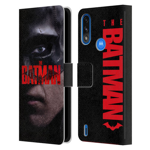 The Batman Posters Close Up Leather Book Wallet Case Cover For Motorola Moto E7 Power / Moto E7i Power