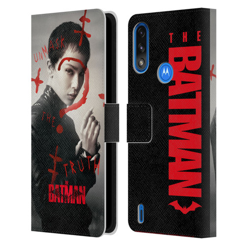 The Batman Posters Catwoman Unmask The Truth Leather Book Wallet Case Cover For Motorola Moto E7 Power / Moto E7i Power