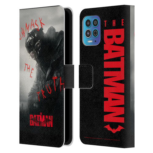 The Batman Posters Riddler Unmask The Truth Leather Book Wallet Case Cover For Motorola Moto G100
