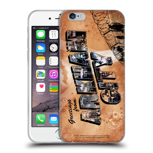 Batman Arkham City Graphics Postcard Soft Gel Case for Apple iPhone 6 / iPhone 6s