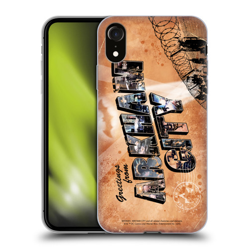 Batman Arkham City Graphics Postcard Soft Gel Case for Apple iPhone XR