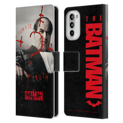 The Batman Posters Penguin Unmask The Truth Leather Book Wallet Case Cover For Motorola Moto G52