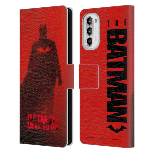 The Batman Posters Red Rain Leather Book Wallet Case Cover For Motorola Moto G52