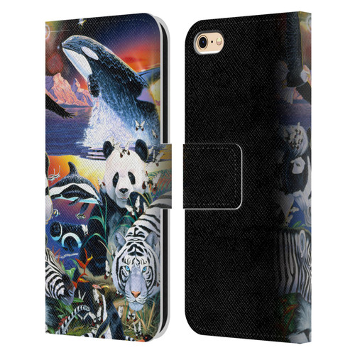 Graeme Stevenson Assorted Designs Animals Leather Book Wallet Case Cover For Apple iPhone 6 / iPhone 6s