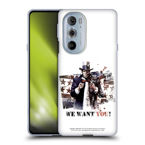 Batman Arkham City Graphics Two-Face We Want You Soft Gel Case for Motorola Edge X30