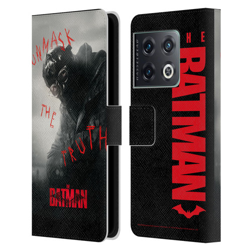 The Batman Posters Riddler Unmask The Truth Leather Book Wallet Case Cover For OnePlus 10 Pro