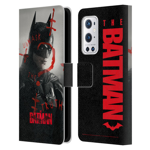 The Batman Posters Unmask The Truth Leather Book Wallet Case Cover For OnePlus 9 Pro