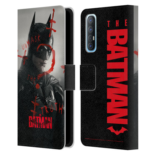 The Batman Posters Unmask The Truth Leather Book Wallet Case Cover For OPPO Find X2 Neo 5G