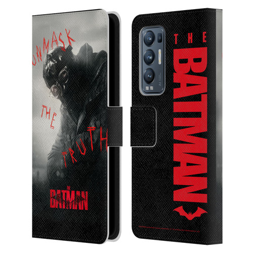 The Batman Posters Riddler Unmask The Truth Leather Book Wallet Case Cover For OPPO Find X3 Neo / Reno5 Pro+ 5G