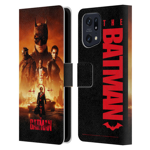 The Batman Posters Group Leather Book Wallet Case Cover For OPPO Find X5