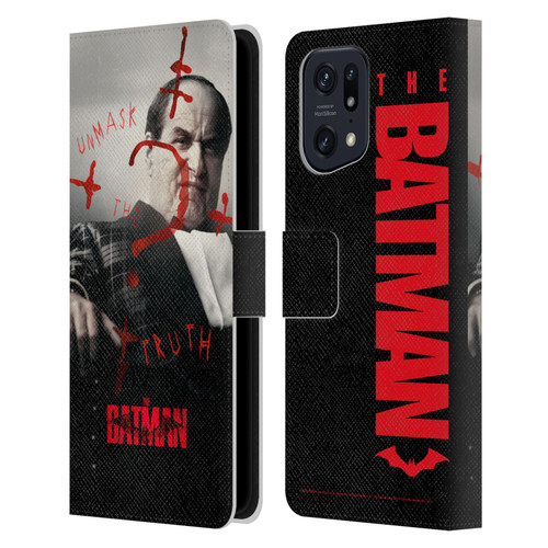 The Batman Posters Penguin Unmask The Truth Leather Book Wallet Case Cover For OPPO Find X5