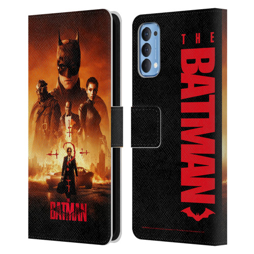 The Batman Posters Group Leather Book Wallet Case Cover For OPPO Reno 4 5G