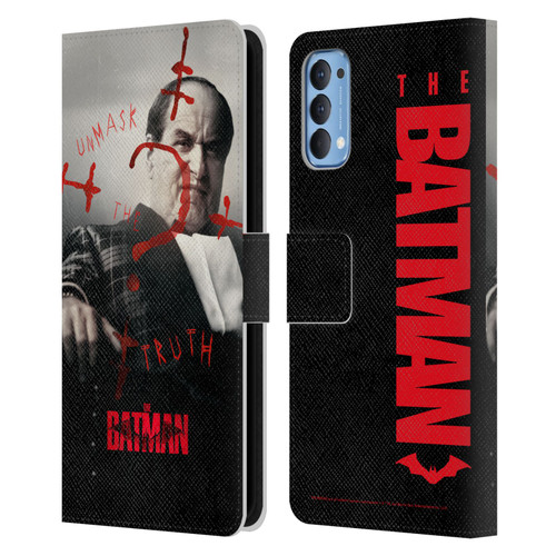 The Batman Posters Penguin Unmask The Truth Leather Book Wallet Case Cover For OPPO Reno 4 5G