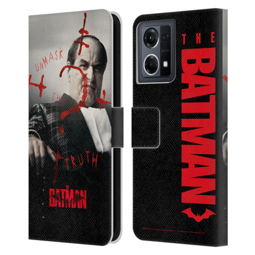 The Batman Posters Penguin Unmask The Truth Leather Book Wallet Case Cover For OPPO Reno8 4G