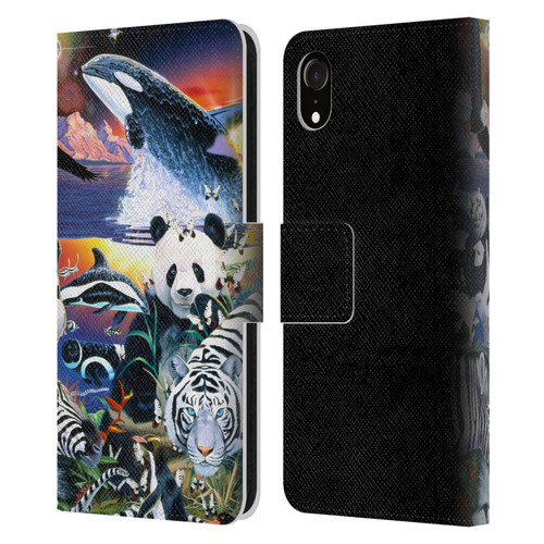 Graeme Stevenson Assorted Designs Animals Leather Book Wallet Case Cover For Apple iPhone XR