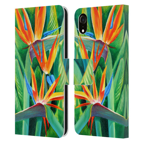 Graeme Stevenson Assorted Designs Birds Of Paradise Leather Book Wallet Case Cover For Apple iPhone XR