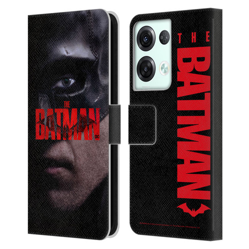 The Batman Posters Close Up Leather Book Wallet Case Cover For OPPO Reno8 Pro