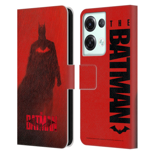The Batman Posters Red Rain Leather Book Wallet Case Cover For OPPO Reno8 Pro