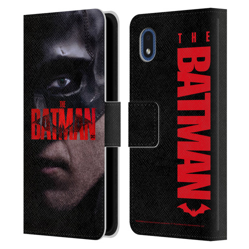 The Batman Posters Close Up Leather Book Wallet Case Cover For Samsung Galaxy A01 Core (2020)