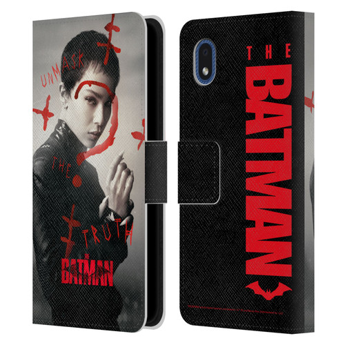The Batman Posters Catwoman Unmask The Truth Leather Book Wallet Case Cover For Samsung Galaxy A01 Core (2020)