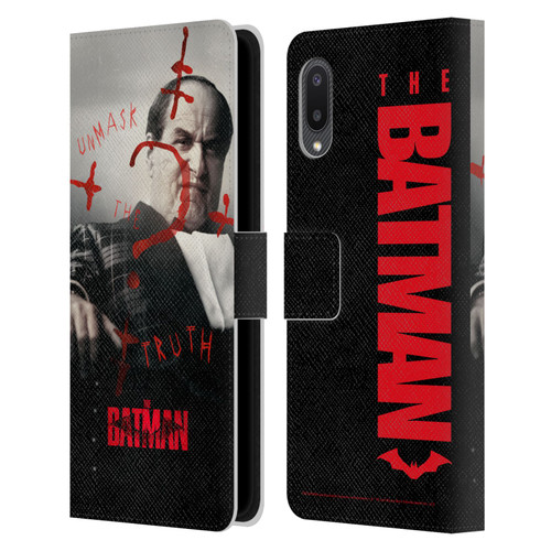 The Batman Posters Penguin Unmask The Truth Leather Book Wallet Case Cover For Samsung Galaxy A02/M02 (2021)