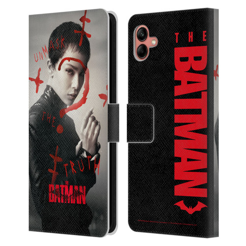 The Batman Posters Catwoman Unmask The Truth Leather Book Wallet Case Cover For Samsung Galaxy A04 (2022)