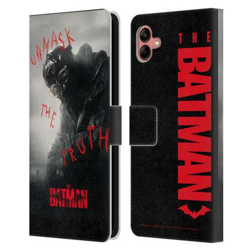 The Batman Posters Riddler Unmask The Truth Leather Book Wallet Case Cover For Samsung Galaxy A04 (2022)