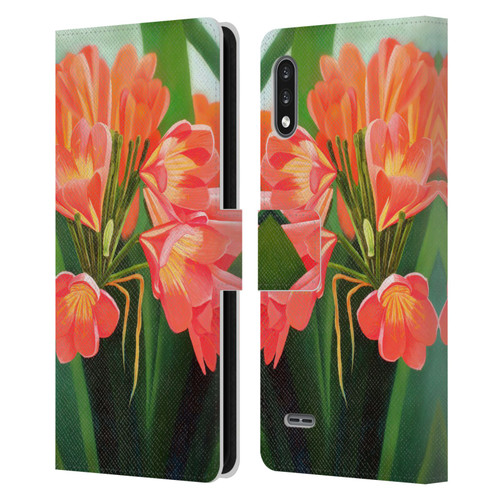 Graeme Stevenson Assorted Designs Flowers 2 Leather Book Wallet Case Cover For LG K22