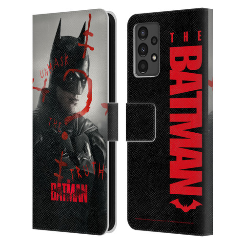 The Batman Posters Unmask The Truth Leather Book Wallet Case Cover For Samsung Galaxy A13 (2022)
