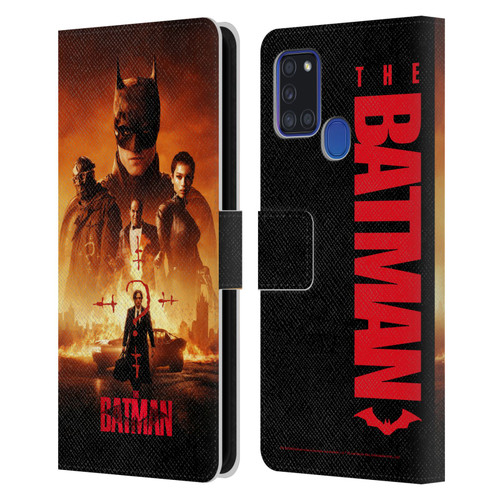 The Batman Posters Group Leather Book Wallet Case Cover For Samsung Galaxy A21s (2020)