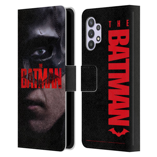 The Batman Posters Close Up Leather Book Wallet Case Cover For Samsung Galaxy A32 (2021)