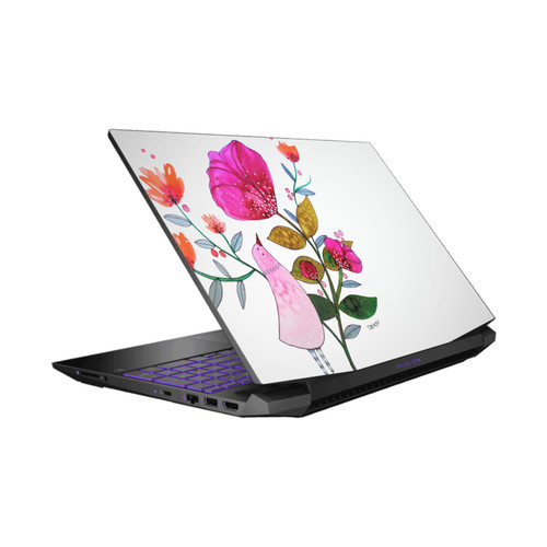 Sylvie Demers Birds 3 Crimson Vinyl Sticker Skin Decal Cover for HP Pavilion 15.6" 15-dk0047TX