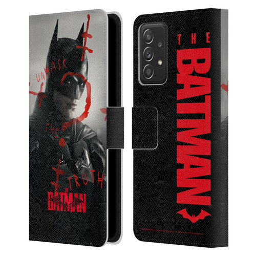 The Batman Posters Unmask The Truth Leather Book Wallet Case Cover For Samsung Galaxy A53 5G (2022)