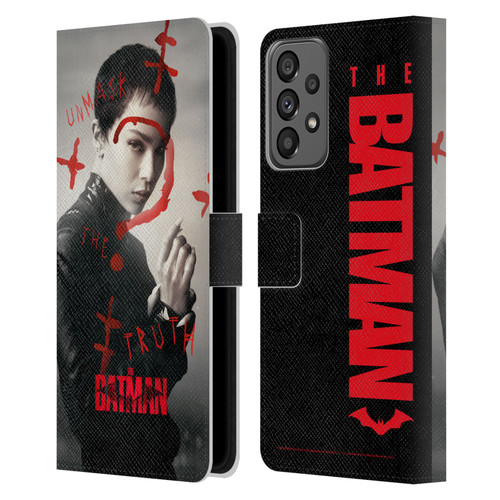 The Batman Posters Catwoman Unmask The Truth Leather Book Wallet Case Cover For Samsung Galaxy A73 5G (2022)
