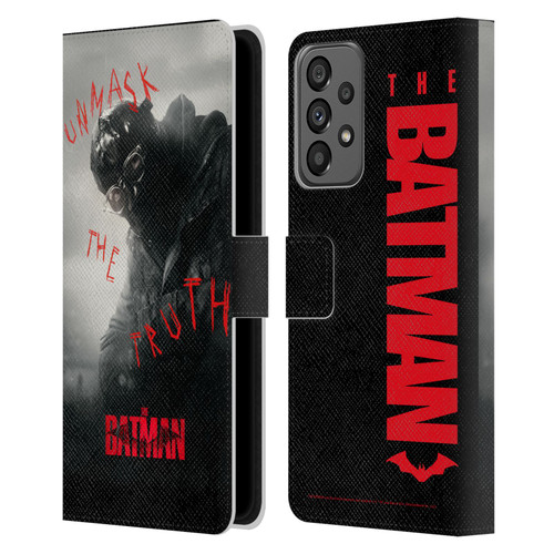 The Batman Posters Riddler Unmask The Truth Leather Book Wallet Case Cover For Samsung Galaxy A73 5G (2022)
