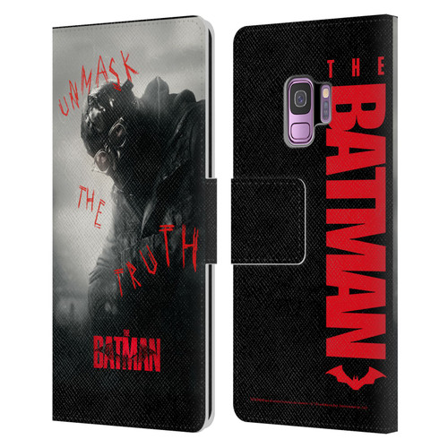 The Batman Posters Riddler Unmask The Truth Leather Book Wallet Case Cover For Samsung Galaxy S9