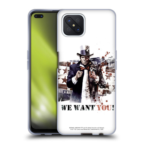 Batman Arkham City Graphics Two-Face We Want You Soft Gel Case for OPPO Reno4 Z 5G