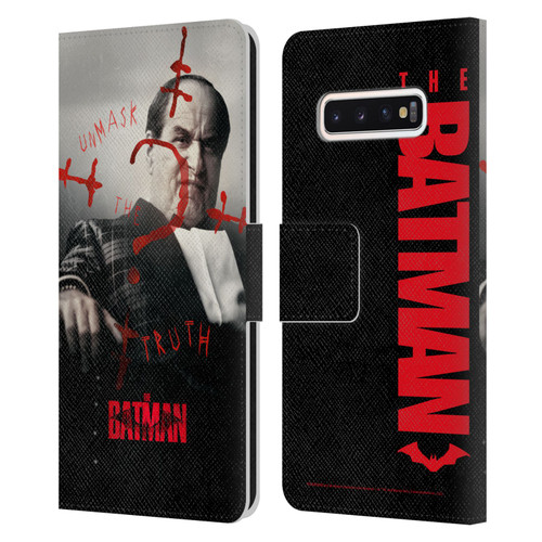 The Batman Posters Penguin Unmask The Truth Leather Book Wallet Case Cover For Samsung Galaxy S10