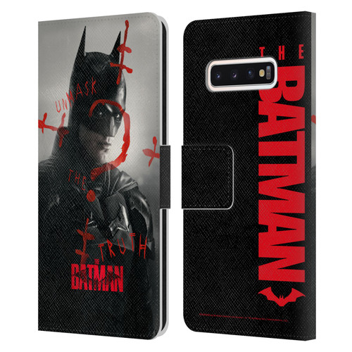 The Batman Posters Unmask The Truth Leather Book Wallet Case Cover For Samsung Galaxy S10