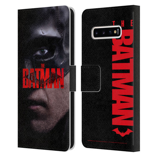 The Batman Posters Close Up Leather Book Wallet Case Cover For Samsung Galaxy S10+ / S10 Plus