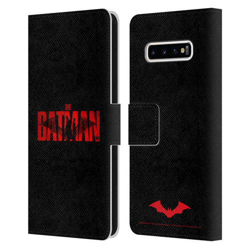 The Batman Posters Logo Leather Book Wallet Case Cover For Samsung Galaxy S10+ / S10 Plus