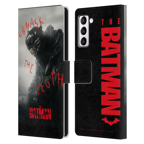 The Batman Posters Riddler Unmask The Truth Leather Book Wallet Case Cover For Samsung Galaxy S21+ 5G